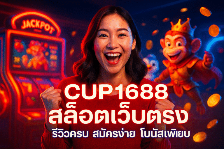 CUP1688 สล็อตเว็บตรง รีวิวครบ สมัครง่าย โบนัสเพียบ