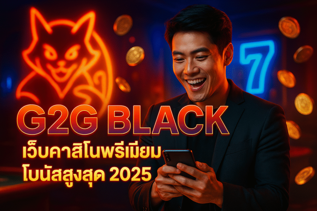 G2G BLACK เว็บคาสิโนพรีเมียม โบนัสสูงสุด 2025